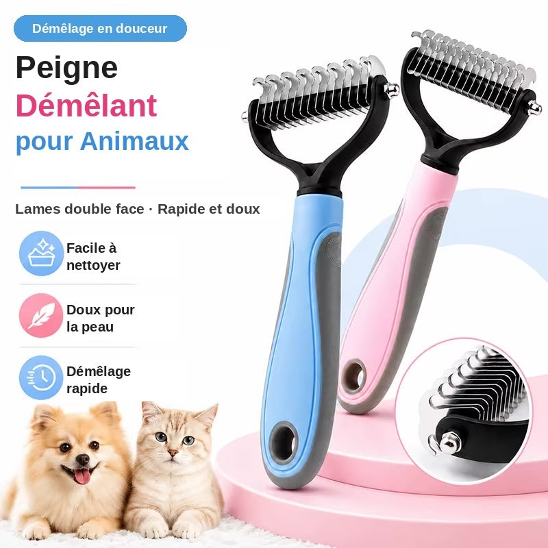 Brosse Nalia — Anti-poils pour chien et chat