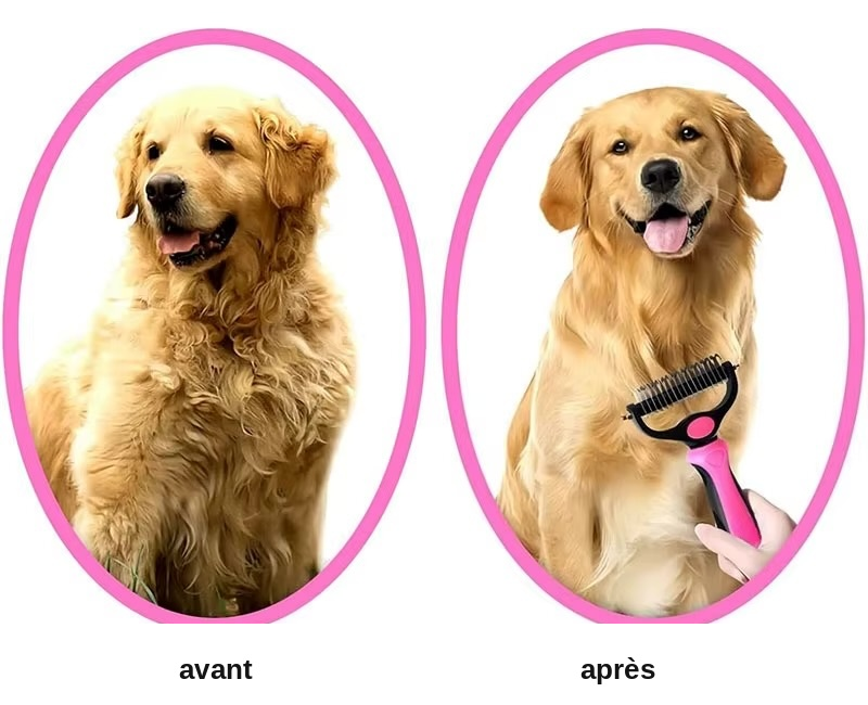 Brosse Nalia — Anti-poils pour chien et chat